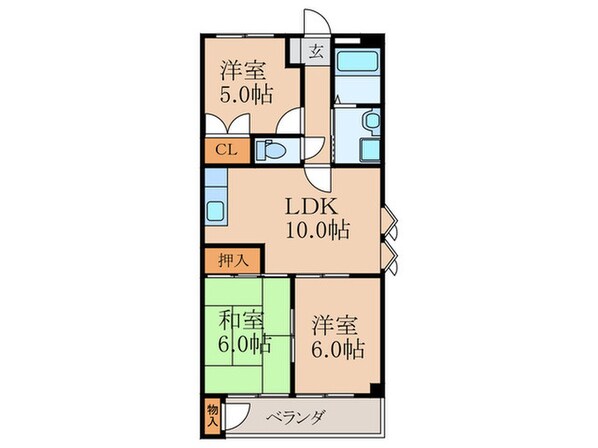 アーバンライフ徳吉西の物件間取画像